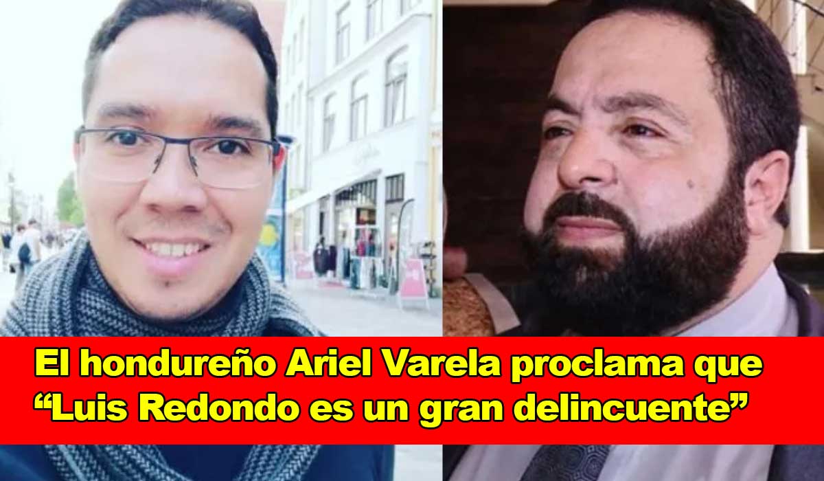 El hondureño Ariel Varela, un activista, dice que “Luis Redondo es un gran delincuente”